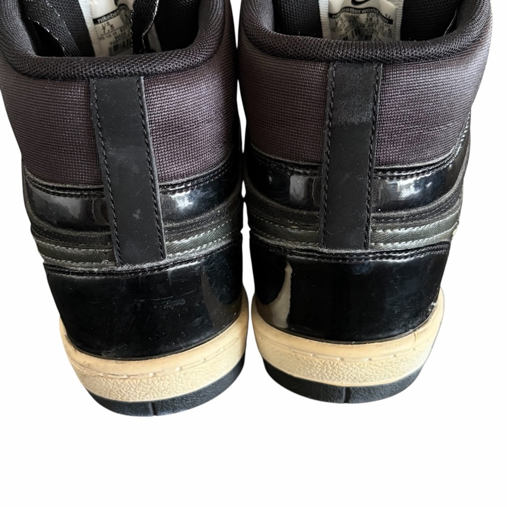Nike Force Dunk Sky High Hidden Wedge Sneaker Shoe Black Size 7.5 - Picture 6 of 9